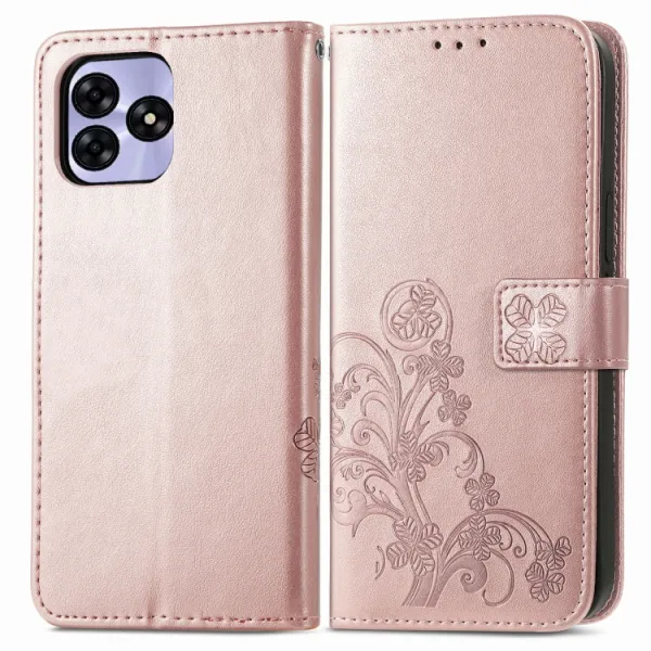 ART FLOWERS Peňaženkový obal pre Umidigi G5 / G5A svetloružový