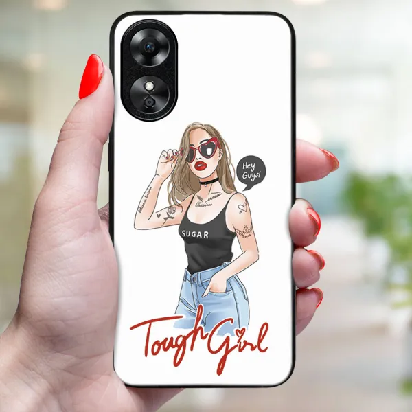 MY ART Ochranný kryt pre Oppo A17 TOUGH GIRL (131)