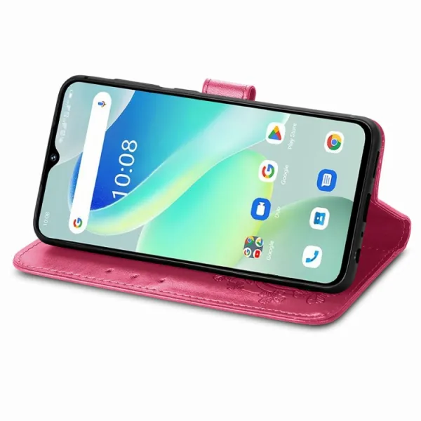 ART FLOWERS Peňaženkový obal pre Umidigi G5 / G5A tmavoružový
