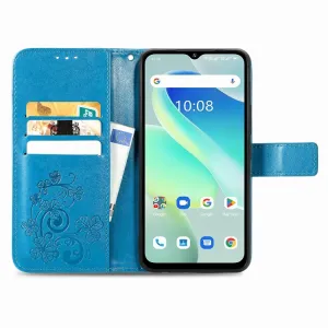 ART FLOWERS Peňaženkový obal pre Umidigi G5 / G5A modrý
