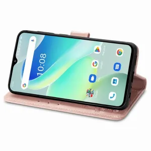 ART FLOWERS Peňaženkový obal pre Umidigi G5 / G5A svetloružový