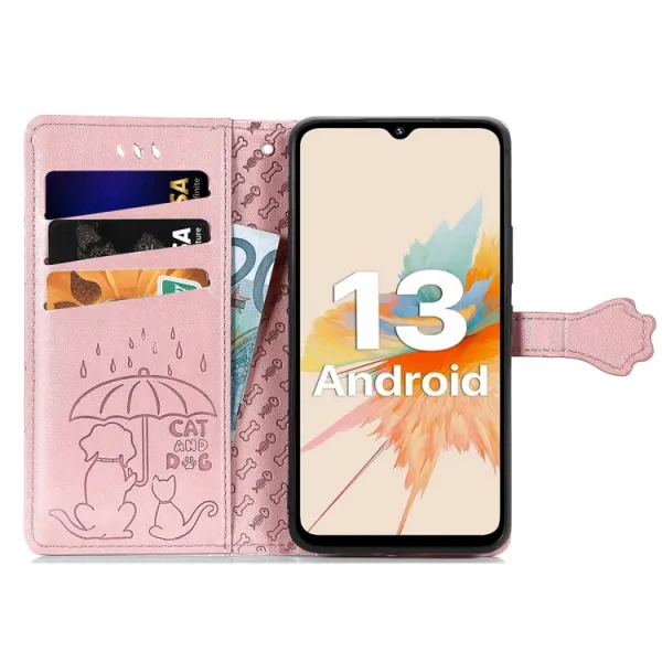ART ANIMALS Peňaženkový obal pre Umidigi G5 / G5A ružovozlatý