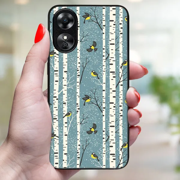 MY ART Kryt s vianočným dizajnom Oppo A17 BIRCH (072)