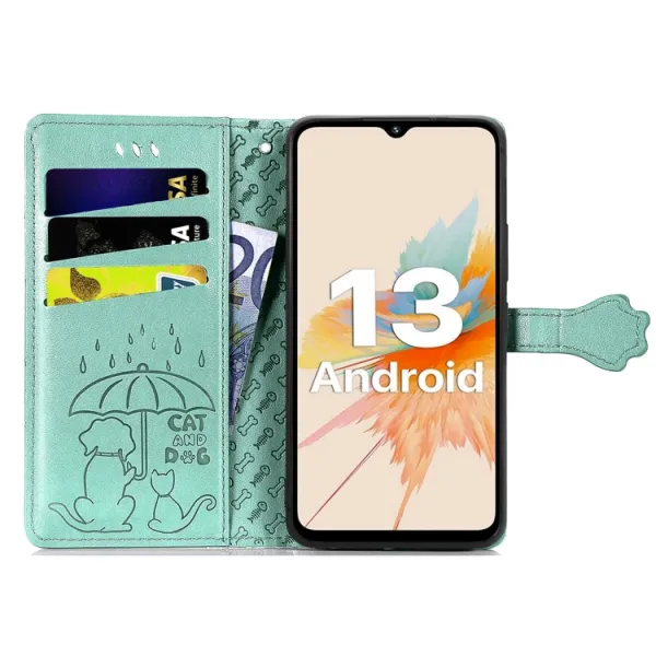 ART ANIMALS Peňaženkový obal pre Umidigi G5 / G5A zelený