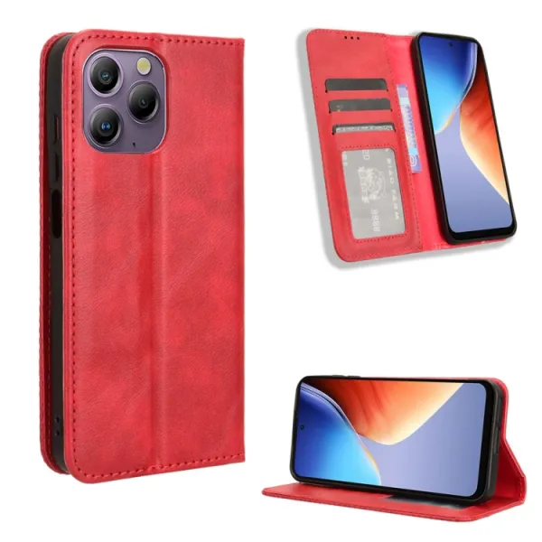 BUSINESS Peňaženkové puzdro pre Blackview A96 červené