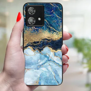 MY ART Ochranný kryt pre Motorola Edge 40 Neo BLUE MARBLE (141)