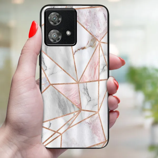 MY ART Ochranný kryt pre Motorola Edge 40 Neo PINK MARBLE (143)