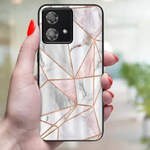 MY ART Ochranný kryt pre Motorola Edge 40 Neo PINK MARBLE (143)