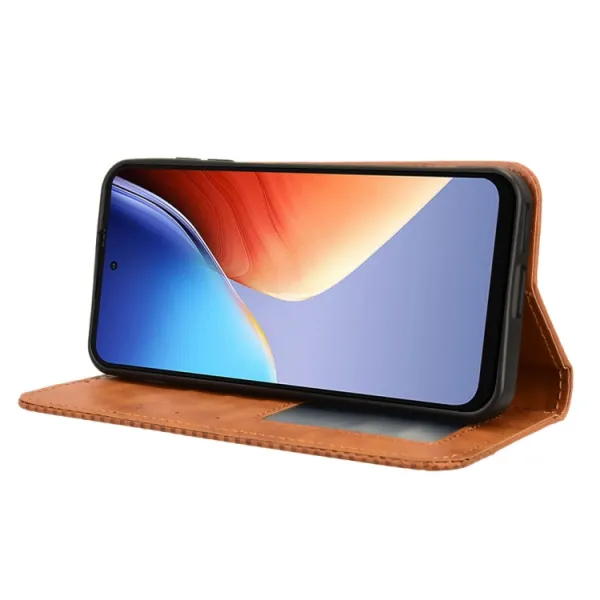 BUSINESS Peňaženkové puzdro pre Blackview A96 hnedé