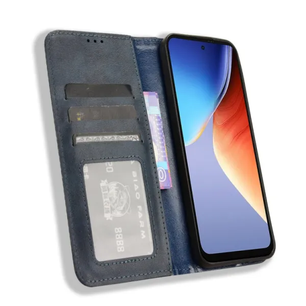 BUSINESS Peňaženkové puzdro pre Blackview A96 modré