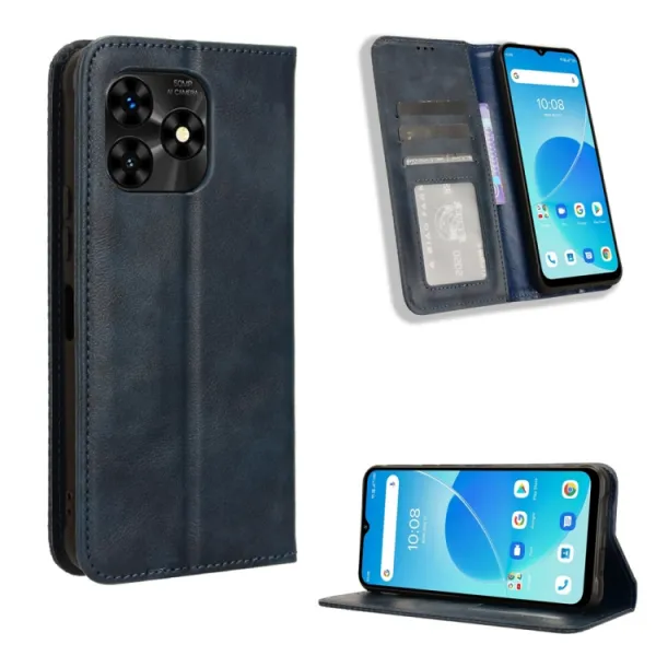 BUSINESS Peňaženkové puzdro pre Umidigi G5 Mecha modré