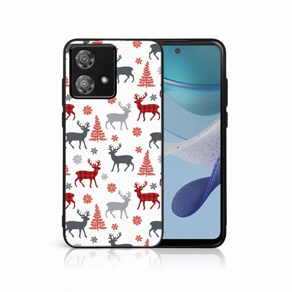 MY ART Kryt s vianočným dizajnom Motorola Edge 40 Neo DEER (068)