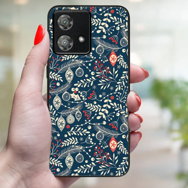 MY ART Kryt s vianočným dizajnom Motorola Edge 40 Neo MISTLETOE (070)