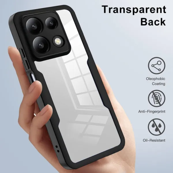 DUAL Obojstranný kryt s fóliou Xiaomi Redmi Note 13 5G červený