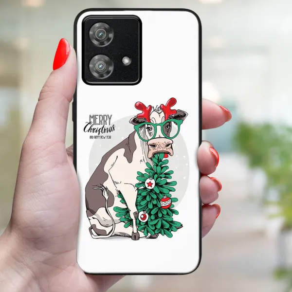 MY ART Kryt s vianočným dizajnom Motorola Edge 40 Neo MERRY CHRISTMAS (074)