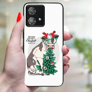 MY ART Kryt s vianočným dizajnom Motorola Edge 40 Neo MERRY CHRISTMAS (074)