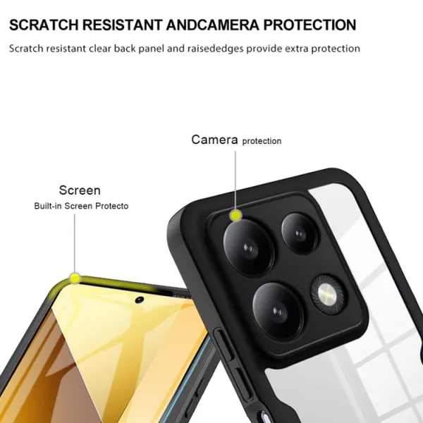 DUAL Obojstranný kryt s fóliou Xiaomi Redmi Note 13 5G červený