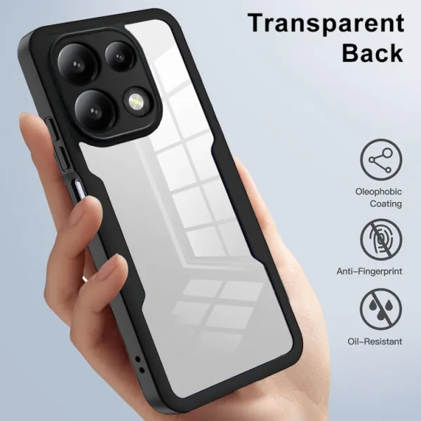 DUAL Obojstranný kryt s fóliou Xiaomi Redmi Note 13 zelený