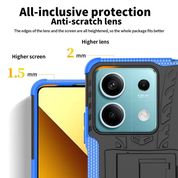 STAND Odolný ochranný kryt pre Xiaomi Redmi Note 13 5G zelený