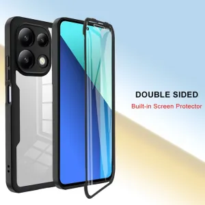 DUAL Obojstranný kryt s fóliou Xiaomi Redmi Note 13 Pro ružový