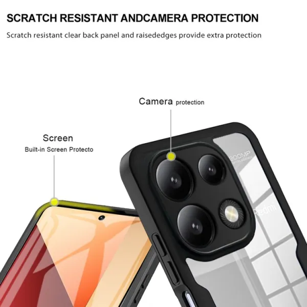 DUAL Obojstranný kryt s fóliou Xiaomi Redmi Note 13 Pro ružový