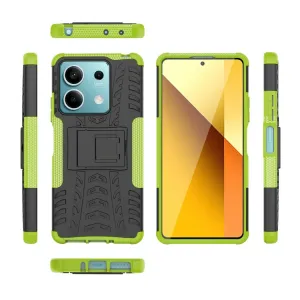 STAND Odolný ochranný kryt pre Xiaomi Redmi Note 13 5G zelený