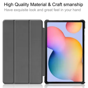 LEATHER Zaklápací kryt pre Samsung Galaxy Tab S6 Lite 2024 / S6 Lite 2022 / S6 Lite šedý