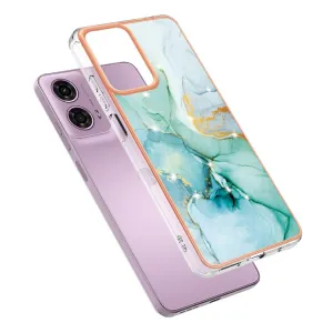 IMD MARBLE Ochranný kryt pre Motorola Moto G04 / G24 / G24 Power GREEN