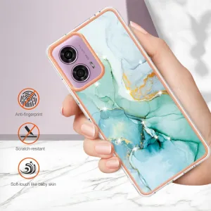 IMD MARBLE Ochranný kryt pre Motorola Moto G04 / G24 / G24 Power GREEN