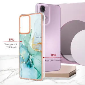 IMD MARBLE Ochranný kryt pre Motorola Moto G04 / G24 / G24 Power GREEN