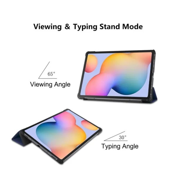 ENKAY LEATHER Zaklápací obal pre Samsung Galaxy Tab S6 Lite 2024 / S6 Lite 2022 / S6 Lite šedý