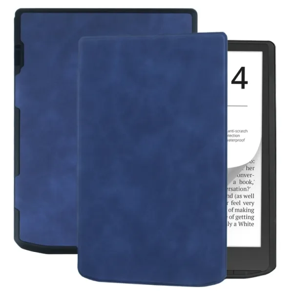 SOFT Zaklápacie puzdro Pocketbook InkPad 4 743G / InkPad Color 3 743K3 / InkPad Color 2 743 tmavomodré