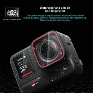 PULUZ 3in1 Set ochranných skiel pre Insta360 Ace Pro