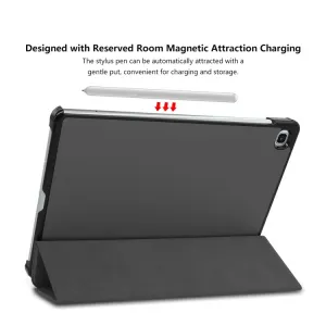 ENKAY LEATHER Zaklápací obal pre Samsung Galaxy Tab S6 Lite 2024 / S6 Lite 2022 / S6 Lite šedý