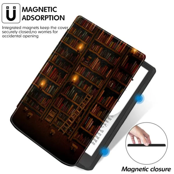 ART Zaklápacie puzdro pre Pocketbook InkPad 4 743G / InkPad Color 3 743K3 / InkPad Color 2 743 LIBRARY