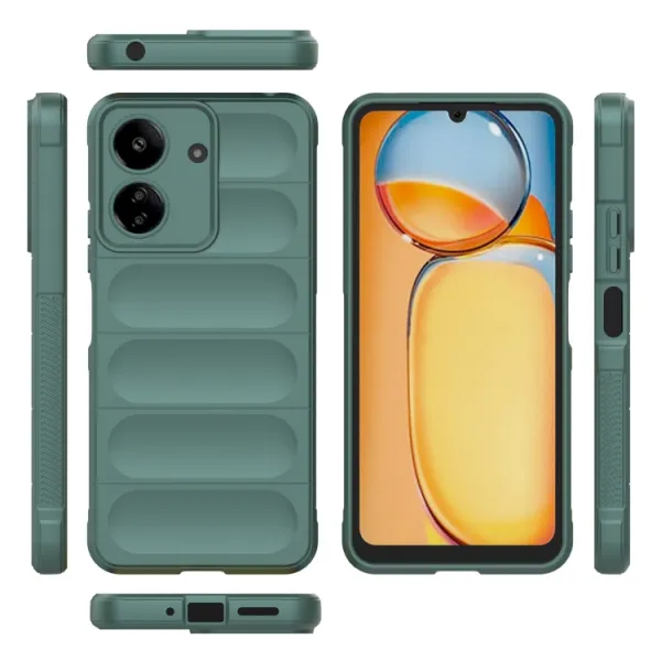 STEPS Ochranný kryt pre Xiaomi Redmi 13C / Poco C65 tmavozelený
