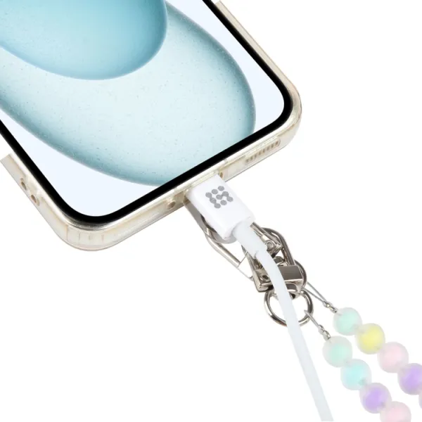 PROTEMIO BEADS LONG Retiazka na mobil pod zadný kryt STONE