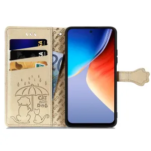 ART ANIMALS Peňaženkový obal pre Blackview A96 zlatý