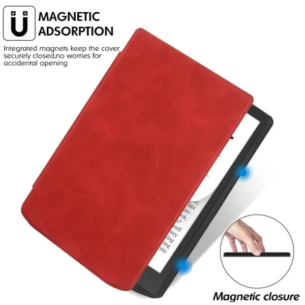 SOFT Zaklápacie puzdro Pocketbook InkPad 4 743G / InkPad Color 3 743K3 / InkPad Color 2 743 červené