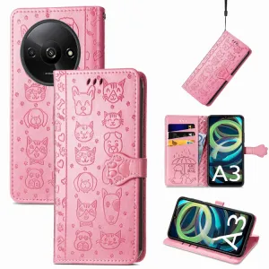 ART ANIMALS Peňaženkový obal pre Xiaomi Redmi A3 ružový
