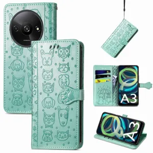 ART ANIMALS Peňaženkový obal pre Xiaomi Redmi A3 zelený