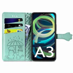 ART ANIMALS Peňaženkový obal pre Xiaomi Redmi A3 zelený