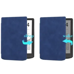 SOFT Zaklápacie puzdro Pocketbook InkPad 4 743G / InkPad Color 3 743K3 / InkPad Color 2 743 tmavomodré