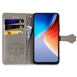 ART ANIMALS Peňaženkový obal pre Blackview A96 šedý