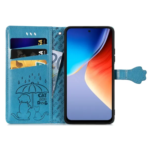 ART ANIMALS Peňaženkový obal pre Blackview A96 modrý