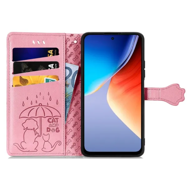 ART ANIMALS Peňaženkový obal pre Blackview A96 ružový
