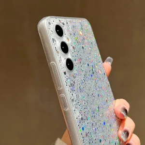 GLITTER ochranný obal Samsung Galaxy A35 5G ružový