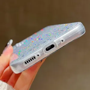 GLITTER ochranný obal Samsung Galaxy A35 5G ružový