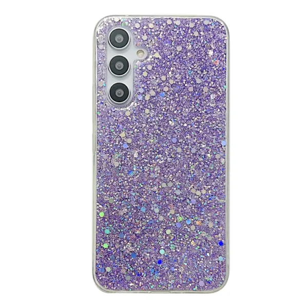 GLITTER ochranný obal Samsung Galaxy A35 5G fialový