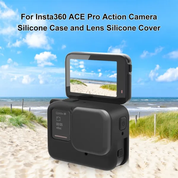PULUZ Silikónový obal pre Insta360 Ace Pro čierny